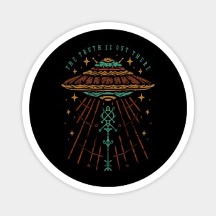 Ufo Sign Vintage Magnet